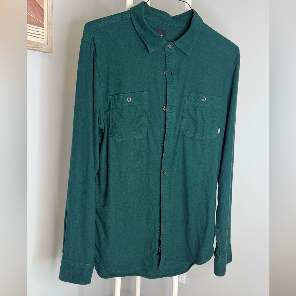 Vans Dark Green Button-Up Shirt